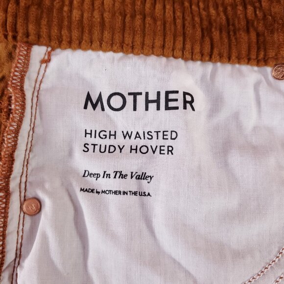 Mother Womens Size 30 High Waisted Study Hover Deep In The Valley Burnt Orange - Picture 13 of 16